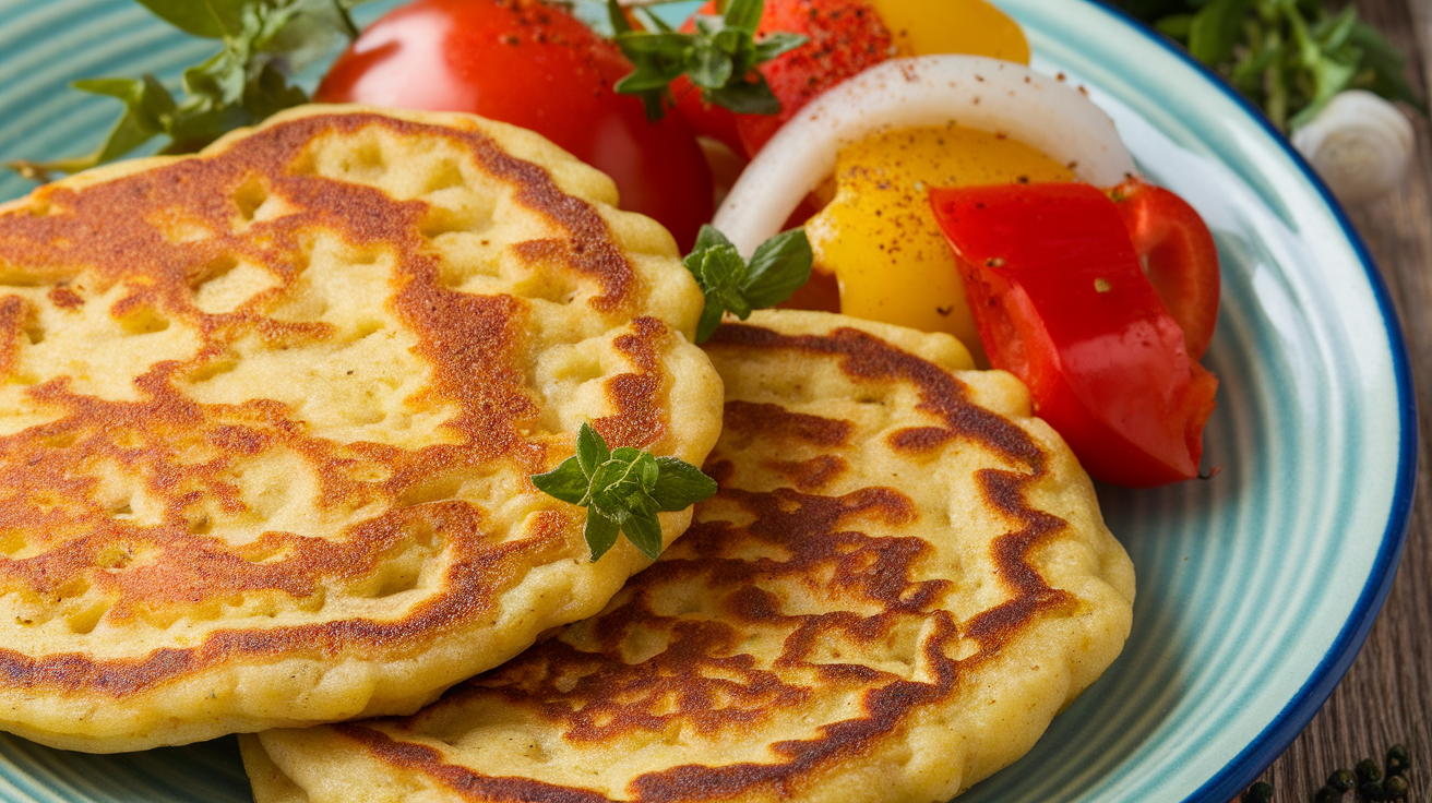 Savory Chickpea Flour Pancakes