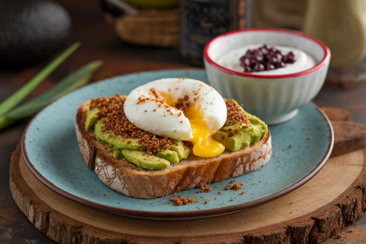 Za’atar Avocado Toast with Sumac Yogurt