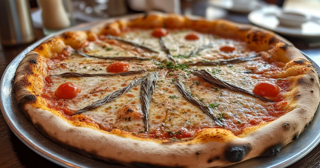 Anchovies pizza