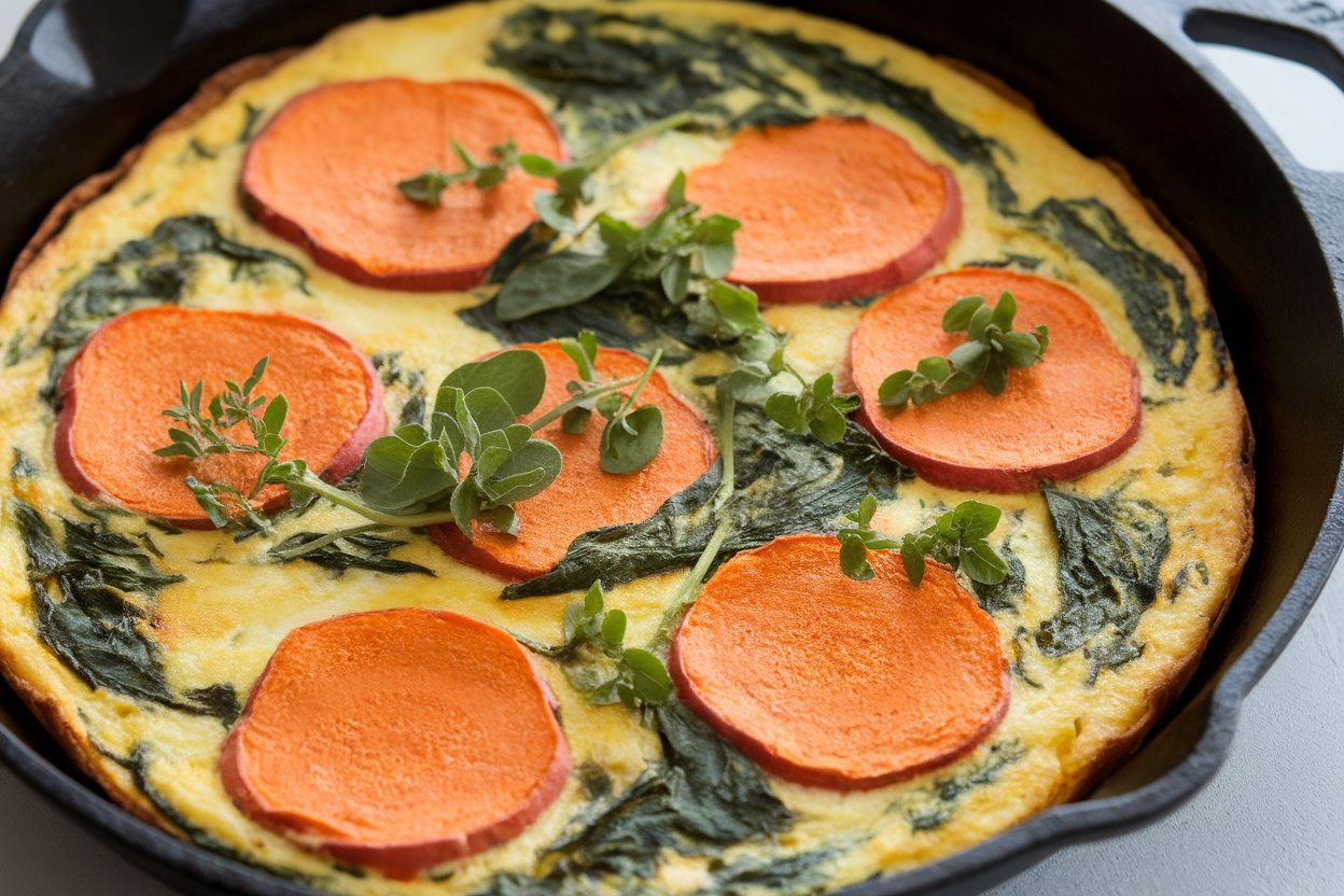 Sweet Potato and Spinach Frittata