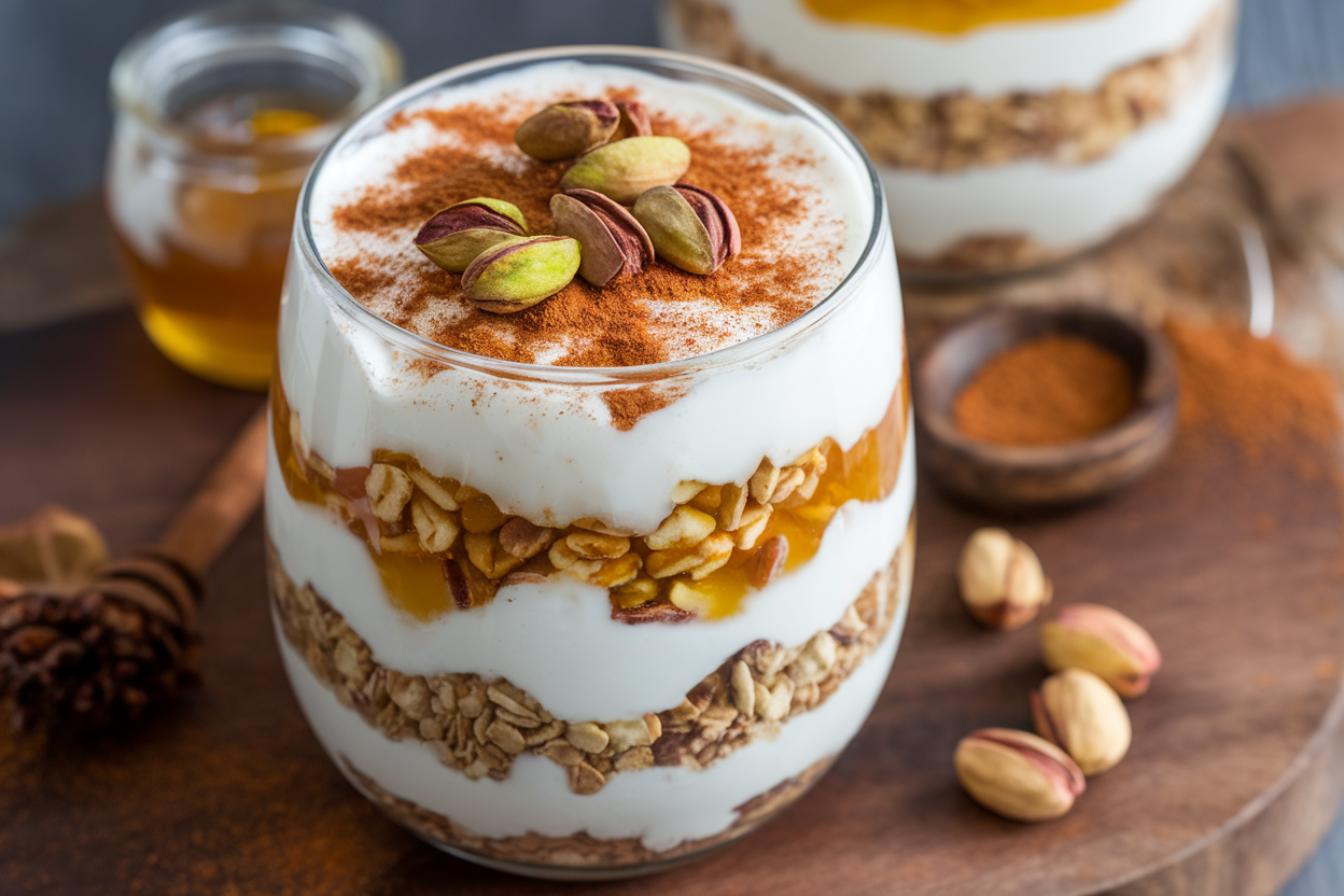 honey pistachio breakfast