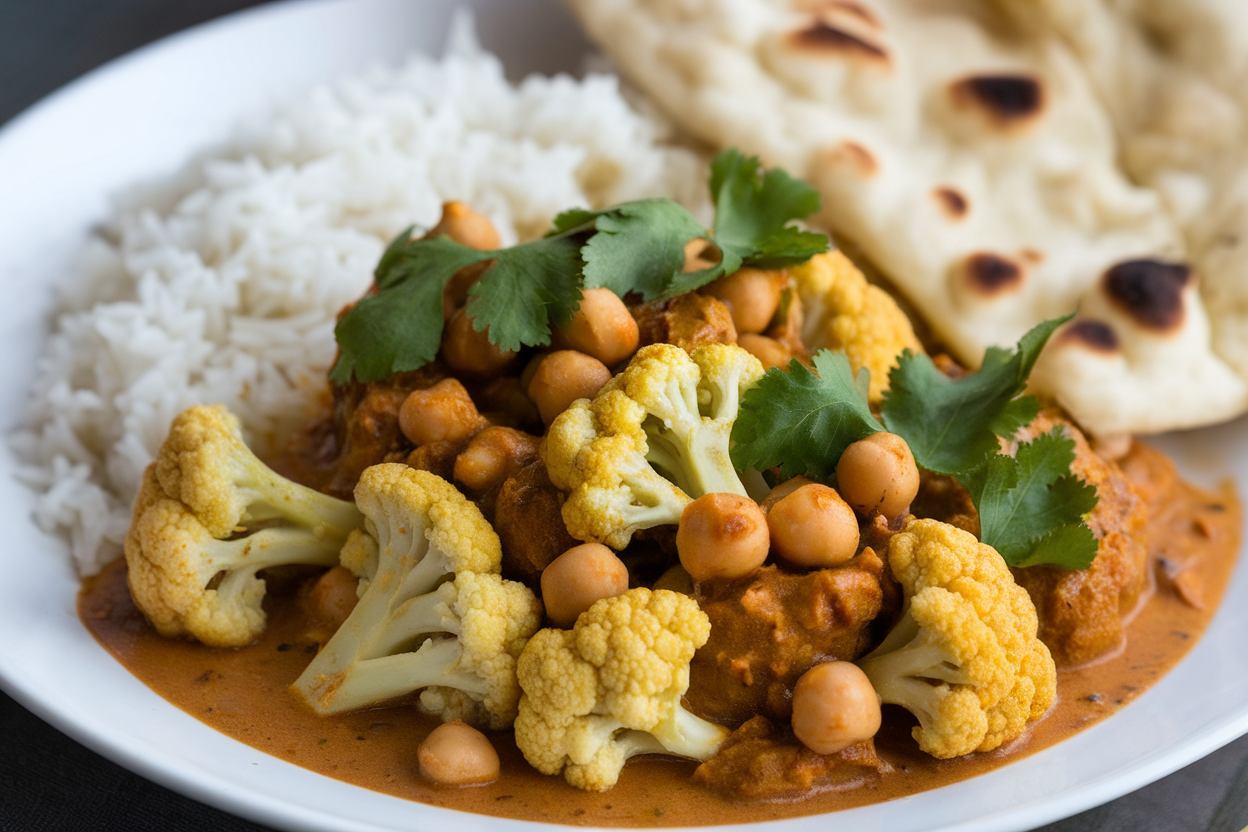 Cauliflower and Chickpea Korma