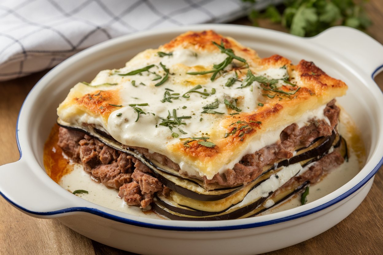 Classic Eggplant and Lamb Moussaka