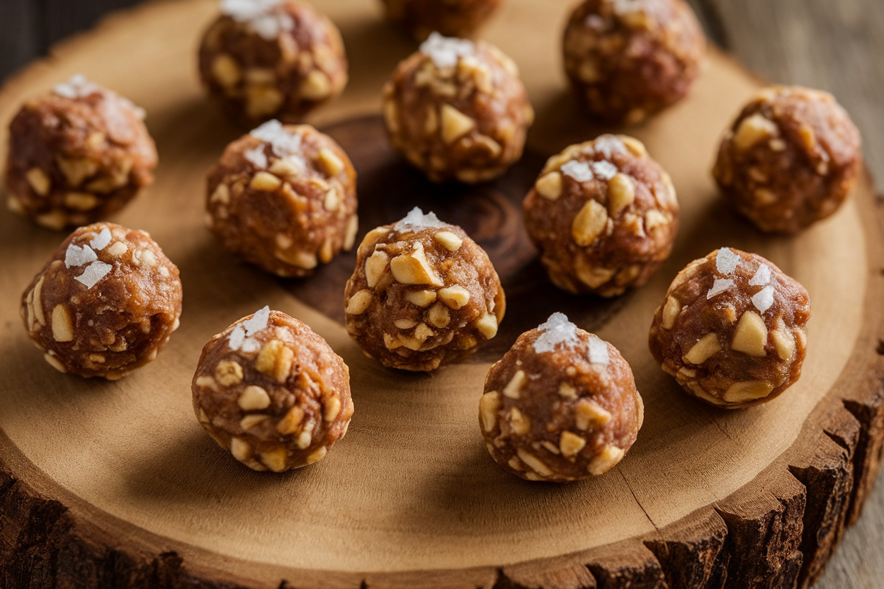 Sweet and Savory Date Energy Balls with Nuts