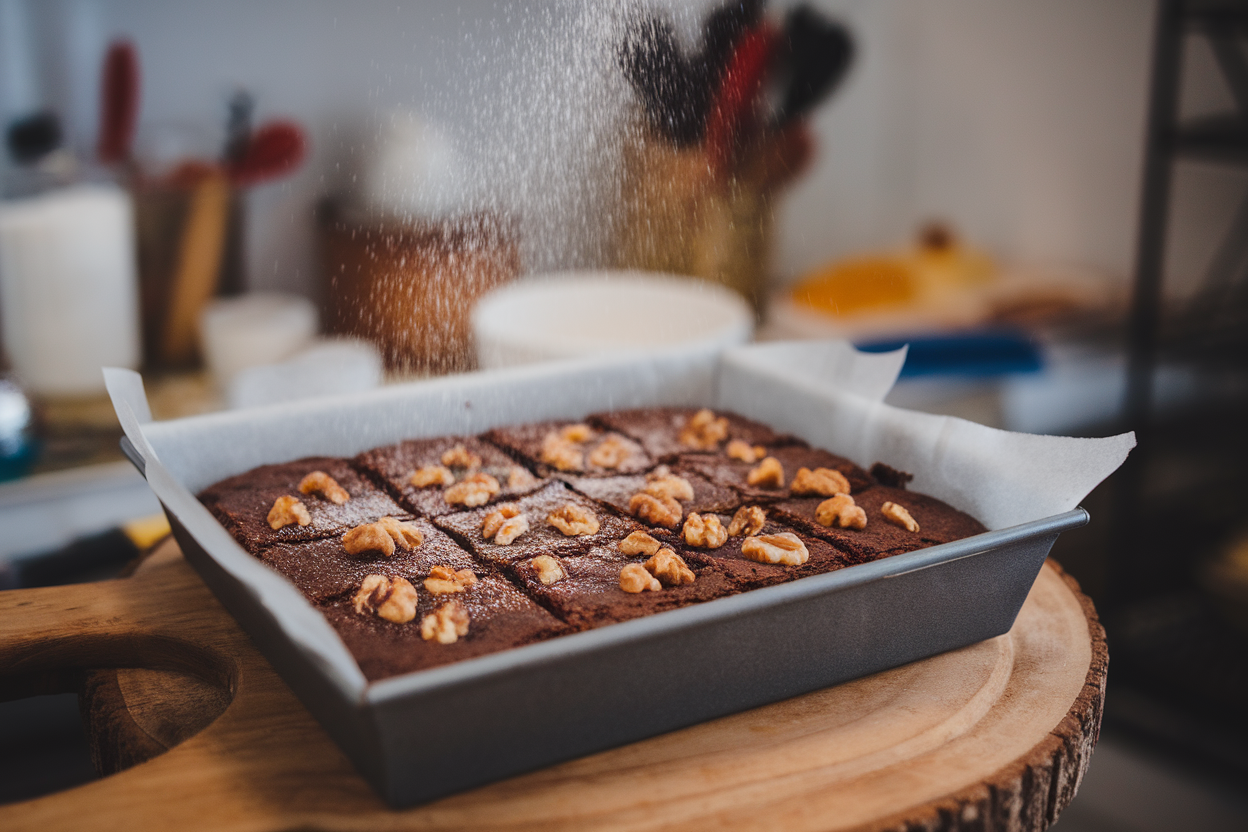 Date and Walnut Brownies