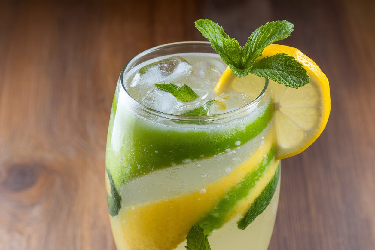 Refreshing Mint and Lemonade Sparkler