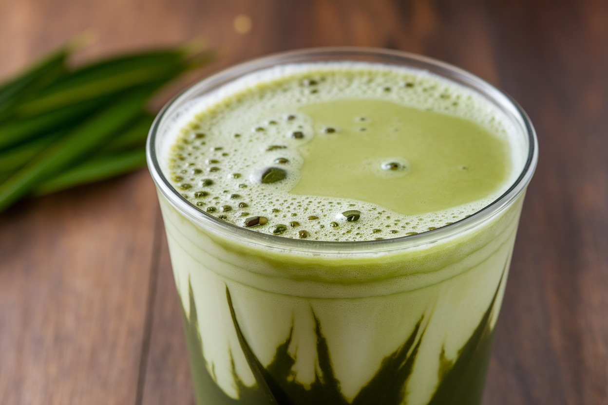 Matcha Green Tea Frappe with Coconut Milk