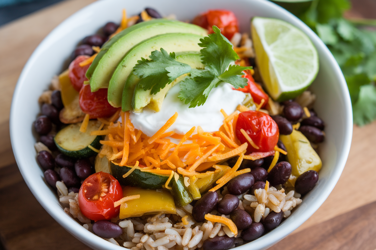 Hearty Loaded Veggie Burrito Bowl