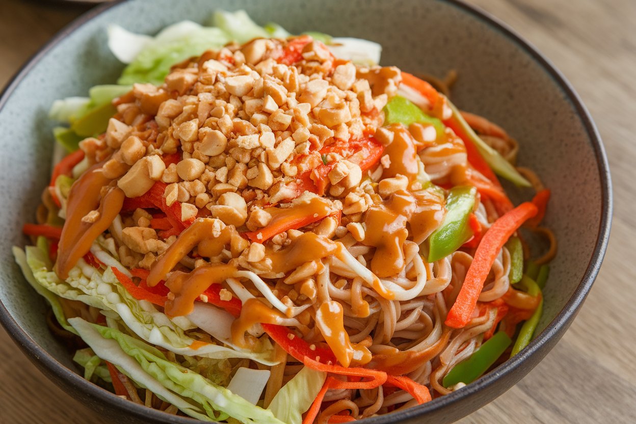 Spicy Thai Peanut Noodle Salad