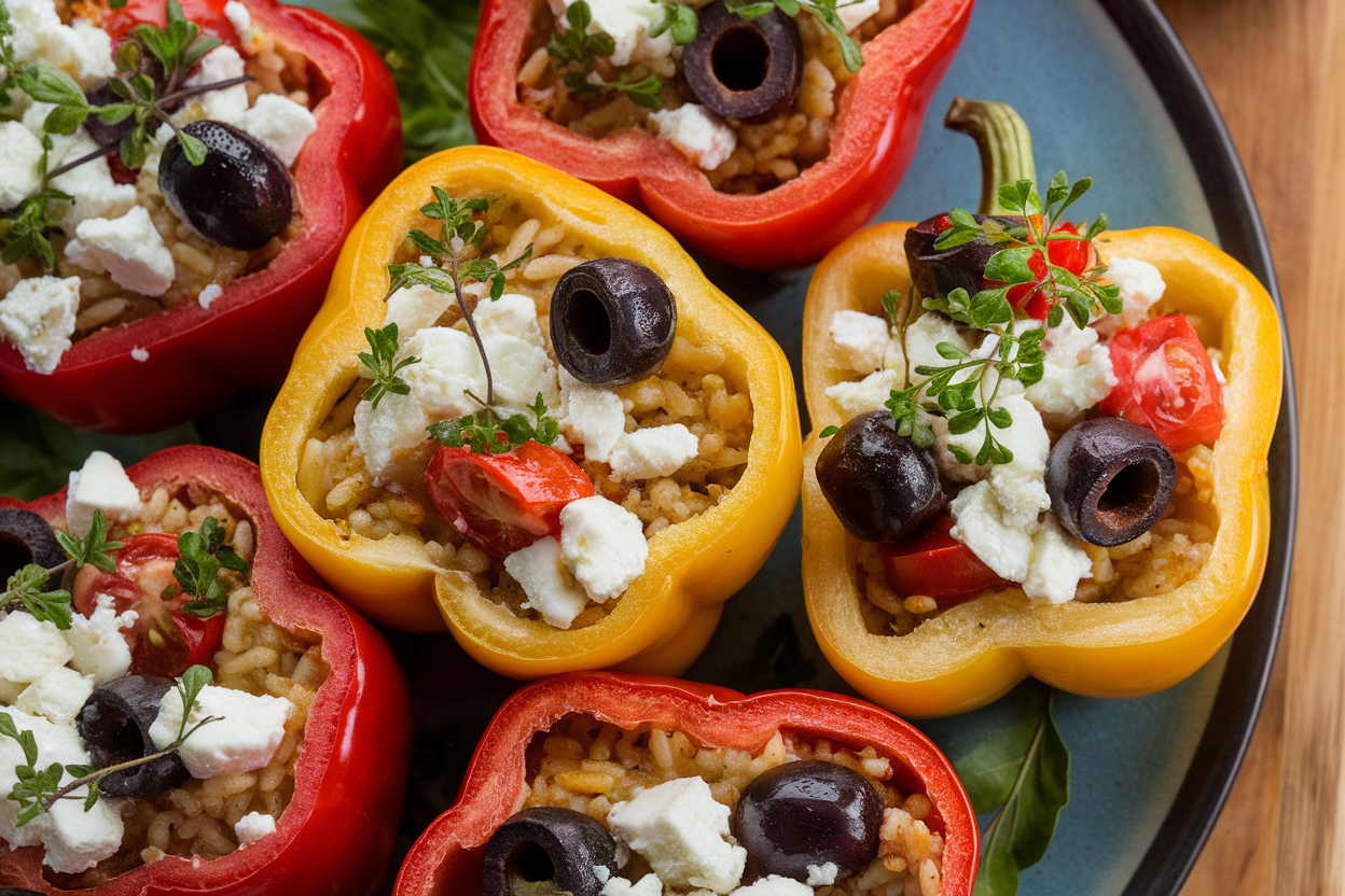 Mediterranean Stuffed Bell Peppers