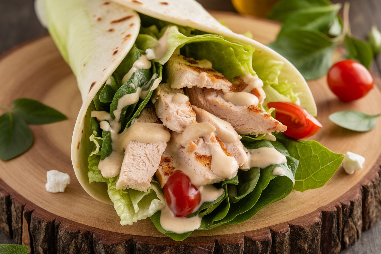 Caesar Salad Wraps