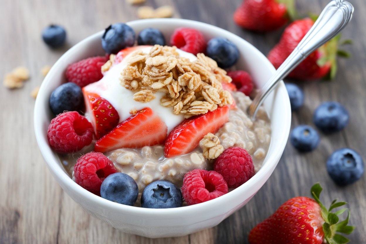 Easy Overnight Oats with Fresh Berries