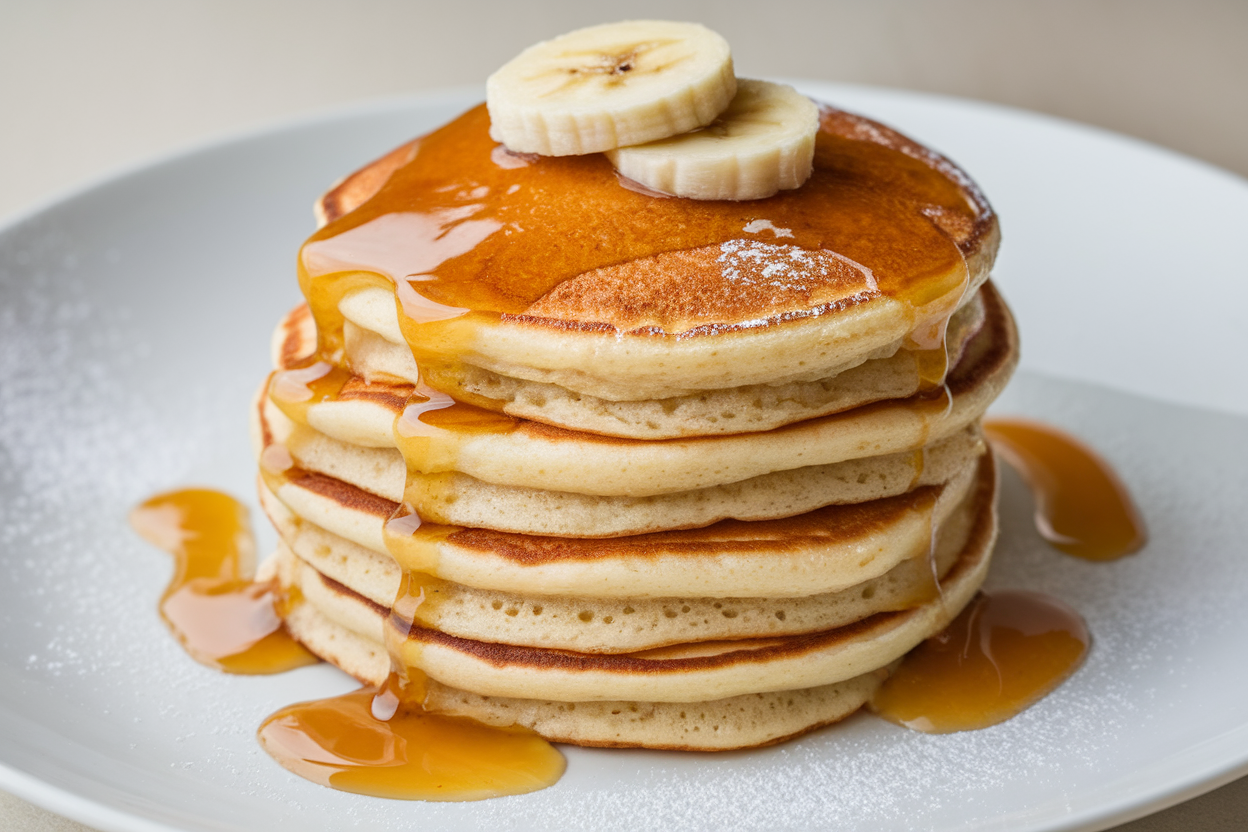 Fluffy Banana Pancakes