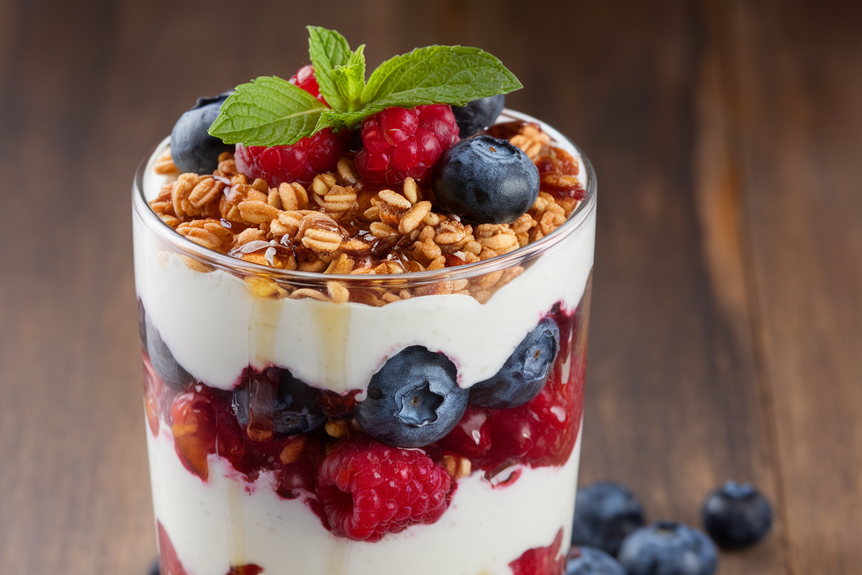 High-Protein Greek Yogurt Parfaits