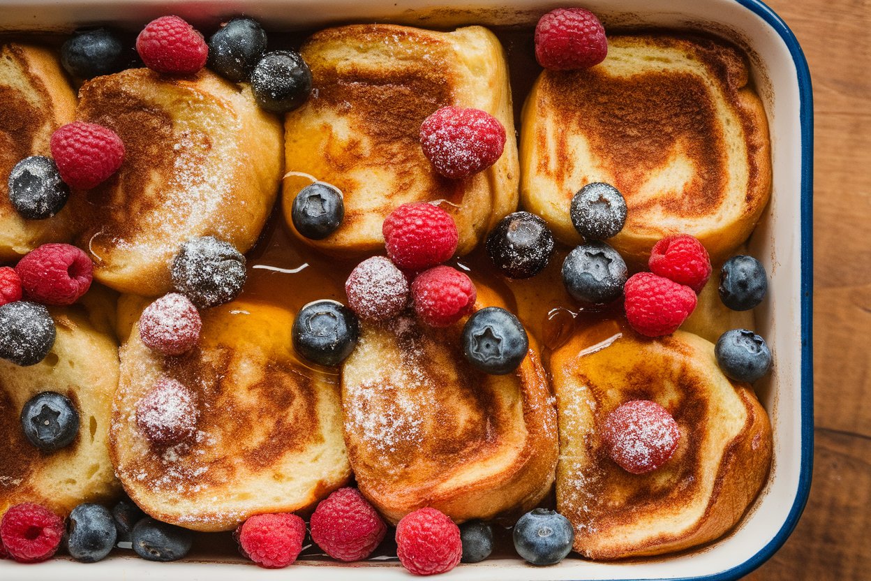 Cinnamon Roll French Toast Bake