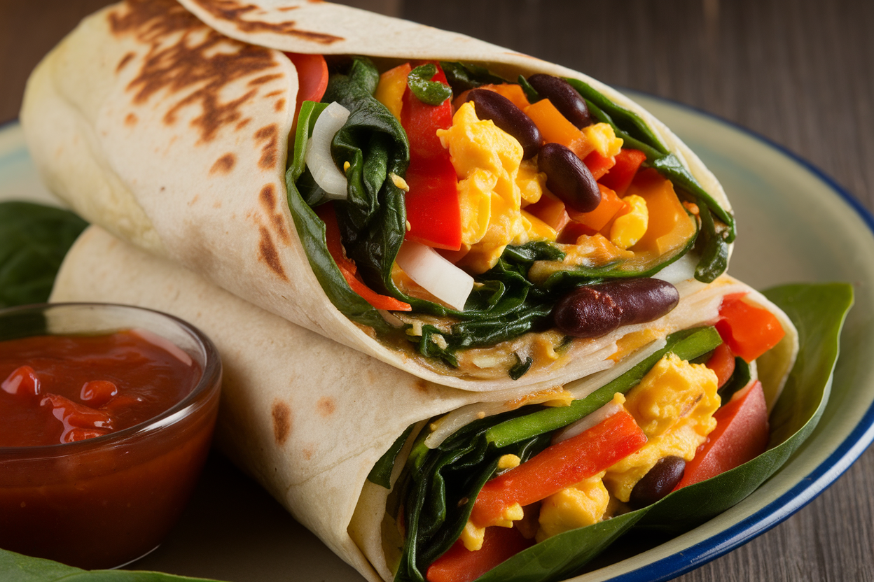 Veggie-Packed Breakfast Burritos