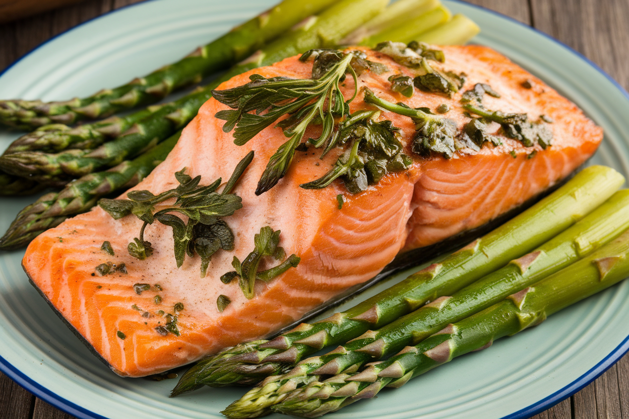 Lemon Herb Salmon with Asparagus