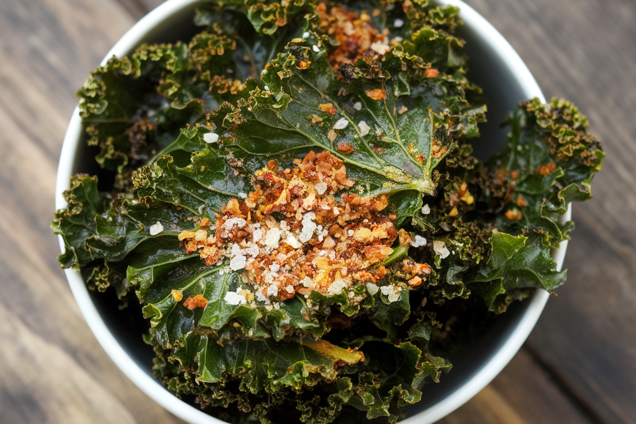 Savory Baked Kale Chips